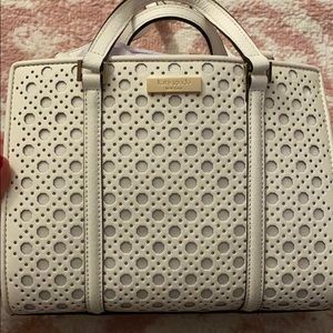 White Kate spade bag. Hardly used.